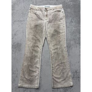 Chico's Platinum Denim‎ Bootcut Jeans Womens Dark Rustic Beige Measured 33x30